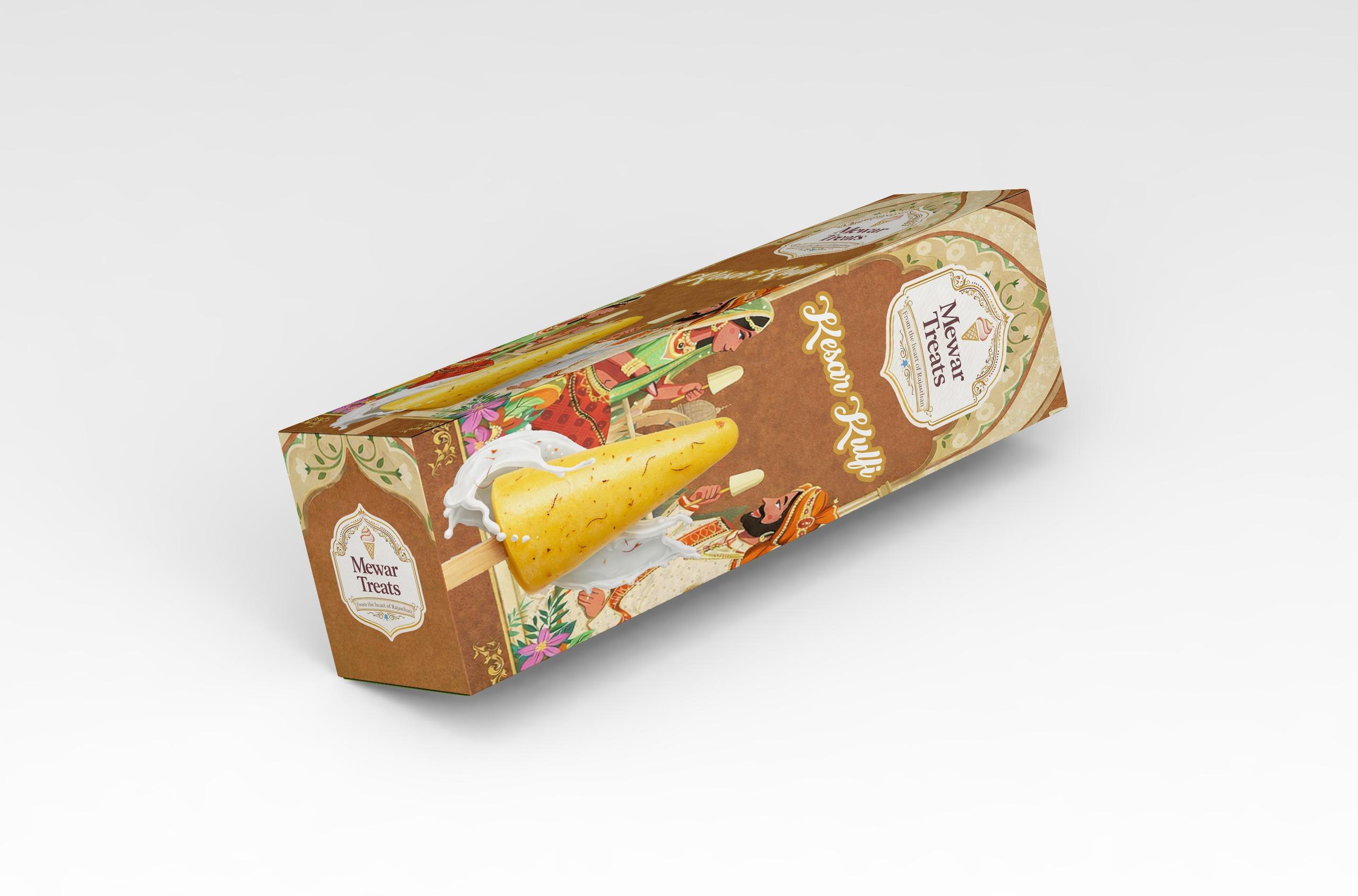 Kesar Kulfi - Golden saffron elegance.